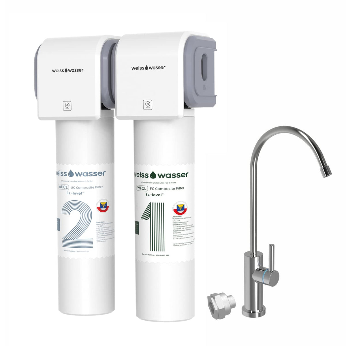 0.01μm 4-Stage Under Sink Water Filter with Dedicated Faucet X685
