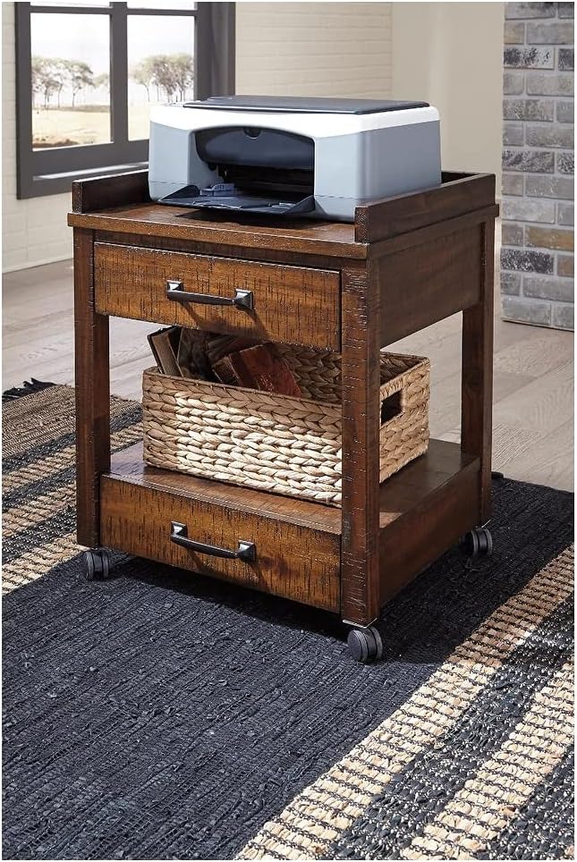 Whitewash Printer Stand H514865