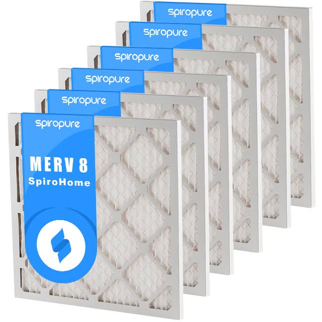 11X11X1 MERV 8 Pleated Air Filters 6 Pack H3834