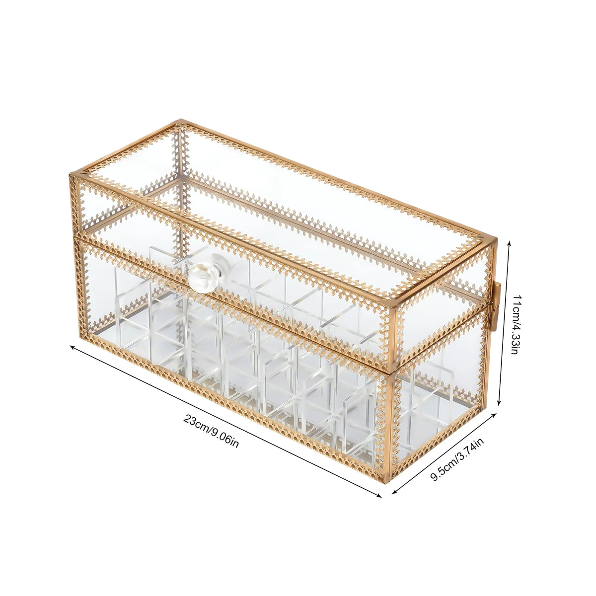 Clear 24-Grid Lipstick Storage Case S756247