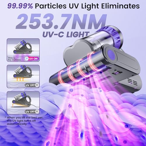 550W Handheld Mattress Vacuum Cleaner with 16Kpa Suction V7374