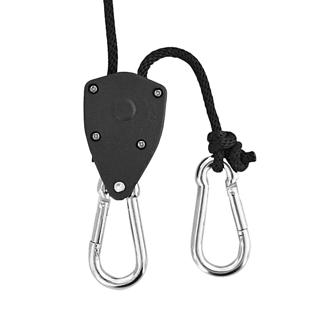 16pcs Heavy Duty Adjustable Lifting Pulley Rope Clip Hanger R4220