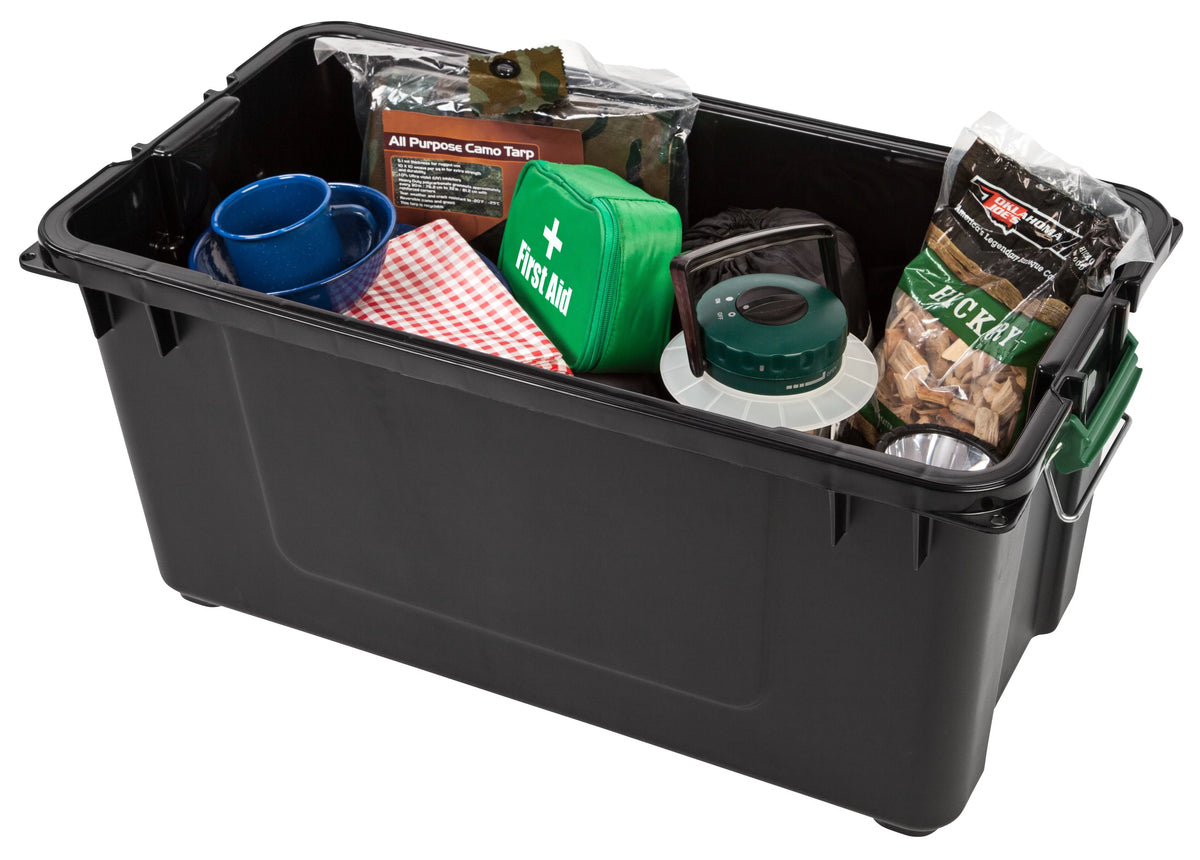 82 Quart Black Storage Box G37386