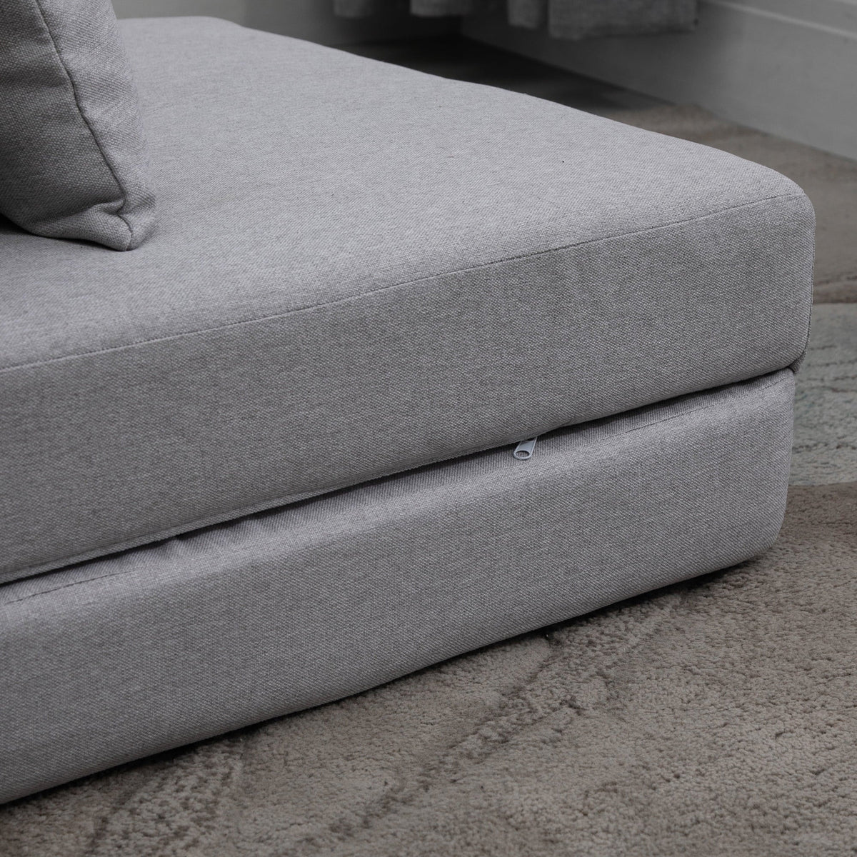 Light Gray 2-in-1 Floor Sofa Bed B959475