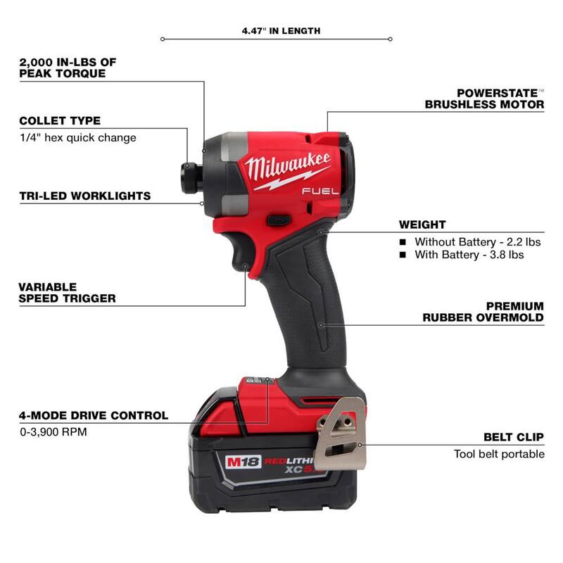 18-Volt Lithium-Ion Brushless Cordless Hammer Drill and Impact Driver Combo Kit M886