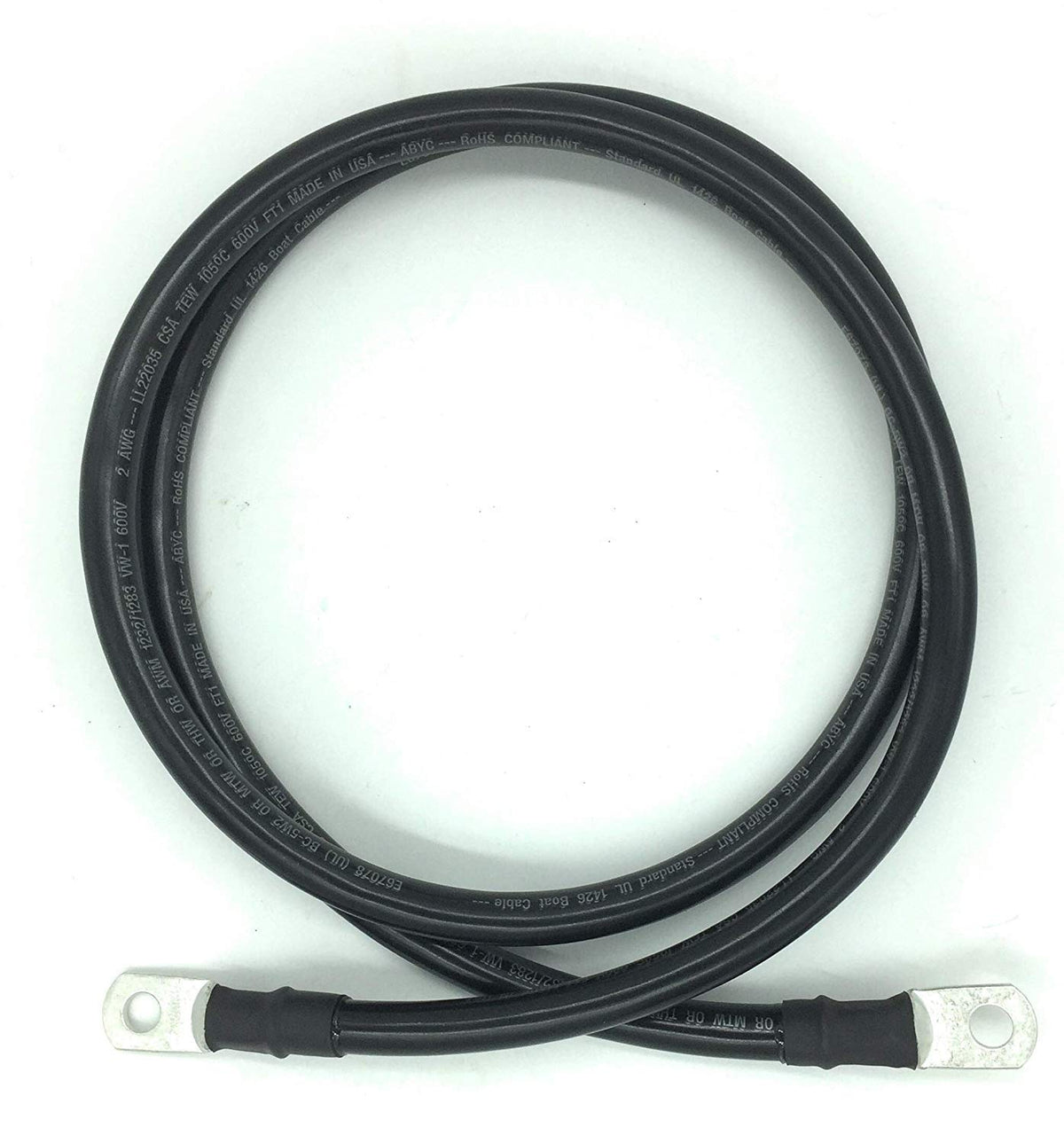 2 AWG Marine Grade Battery Cables with 3/8” Lugs A3534
