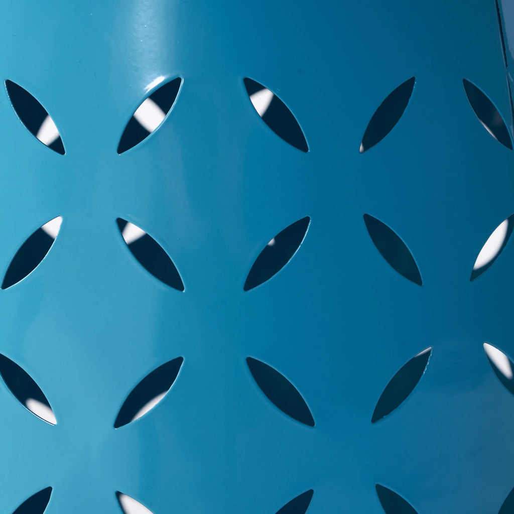 Blue Metal Side Table T3487