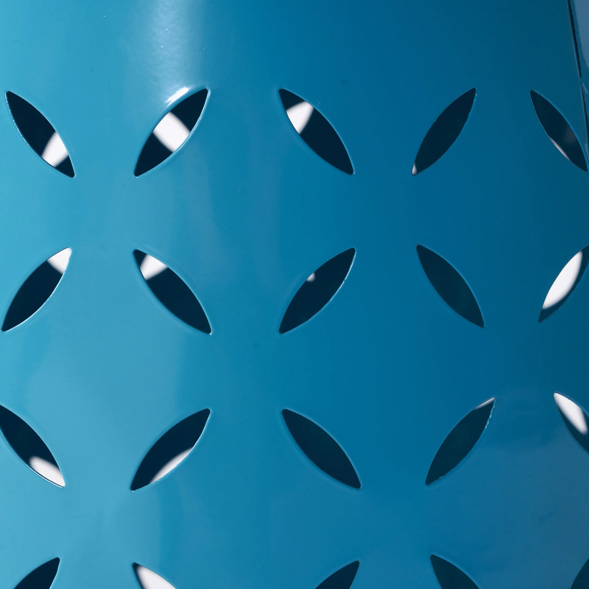 Blue Metal Side Table T3487