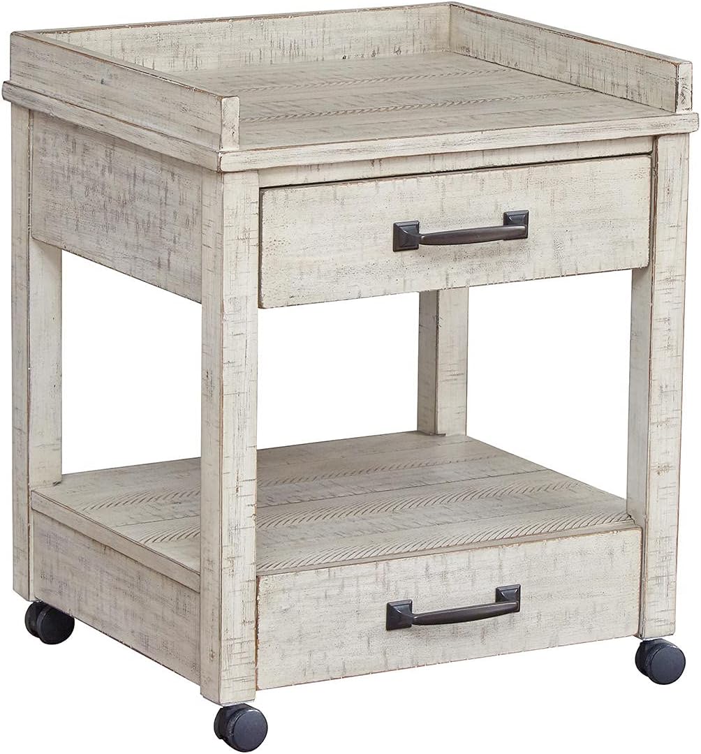 Whitewash Printer Stand H514865