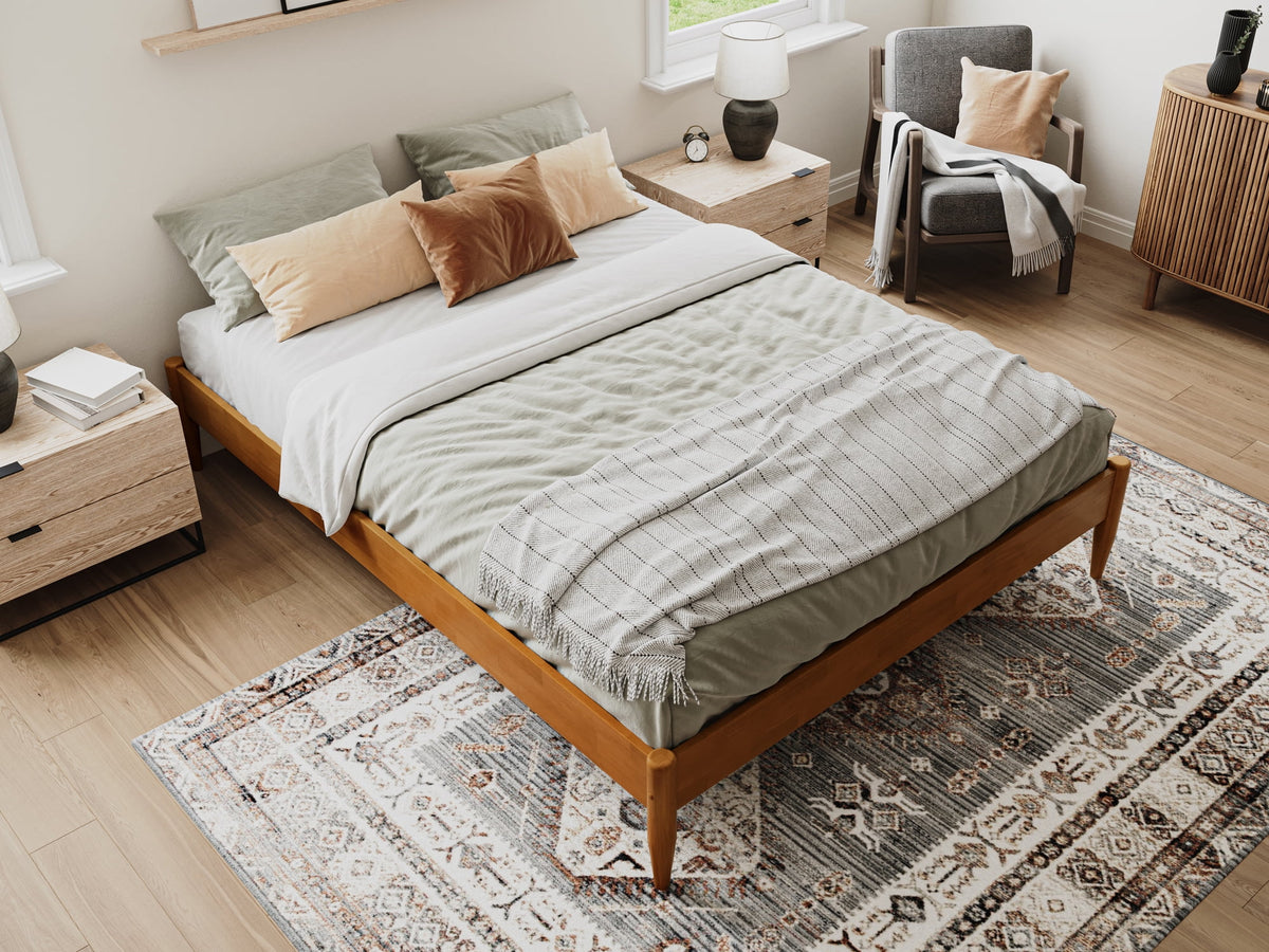 Espresso Solid Wood Platform Bed O96031