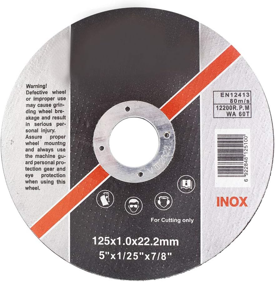 100 Pack 5"x.040"x7/8" Cut-Off Wheel C185024