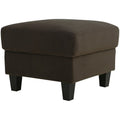 Brown Microfiber Ottoman A860