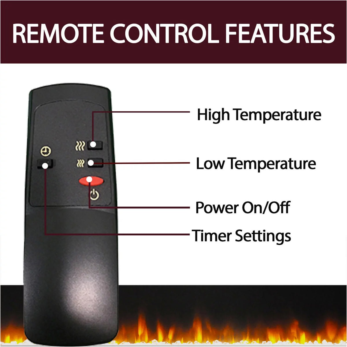 72'' Electric Fireplace H577