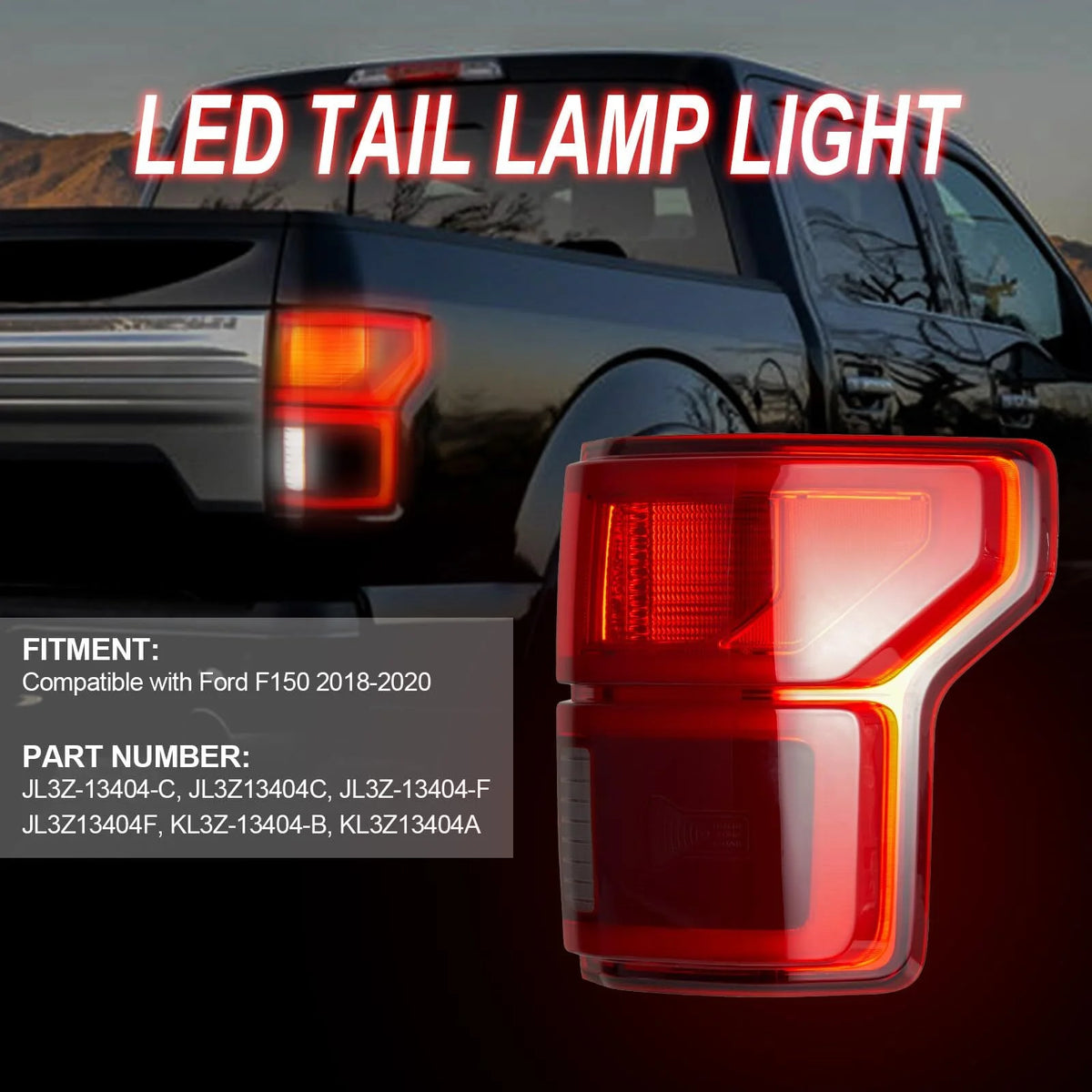 LED Tail Light RH/Passenger Side for Ford F150 D78169