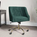 Pink Velvet Upholstered Office Chair Y92640